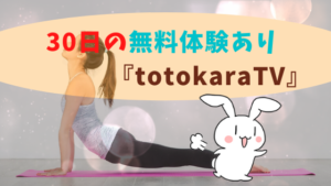 30日の無料体験あり『totokaraTV』
