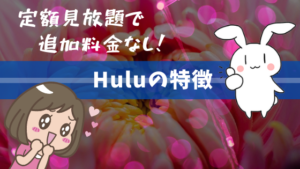 定額見放題で追加料金なし！Huluの特徴